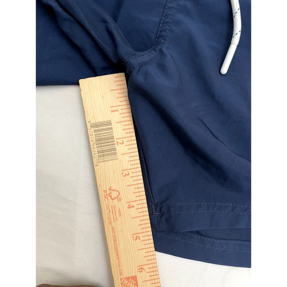 NEW BOSS Beachwear by Hugo Boss Logo Swim Trunks Board Shorts Large Blue 5" - Picture 8 of 12